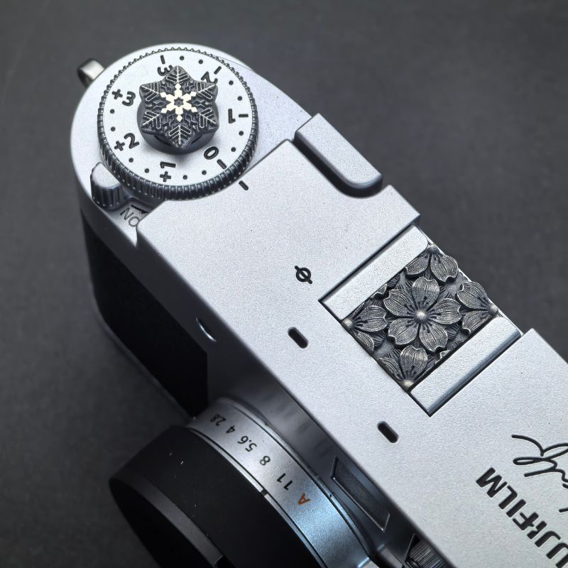 S925 Silver Shutter Button for Nikon ZF, Fujifilm XT5 X100VI, Leica M and Q iwoodstore