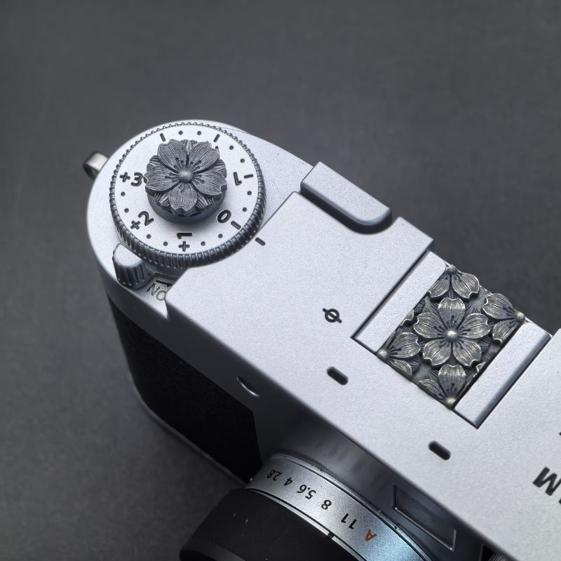 S925 Silver Shutter Button for Nikon ZF, Fujifilm XT5 X100VI, Leica M and Q iwoodstore