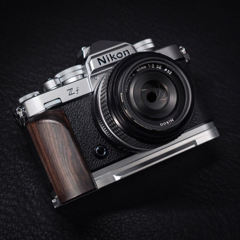 Silver Nikon ZF Grip Wood WG Design iwoodstore