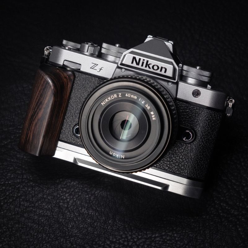 Silver Nikon ZF Grip Wood WG Design iwoodstore