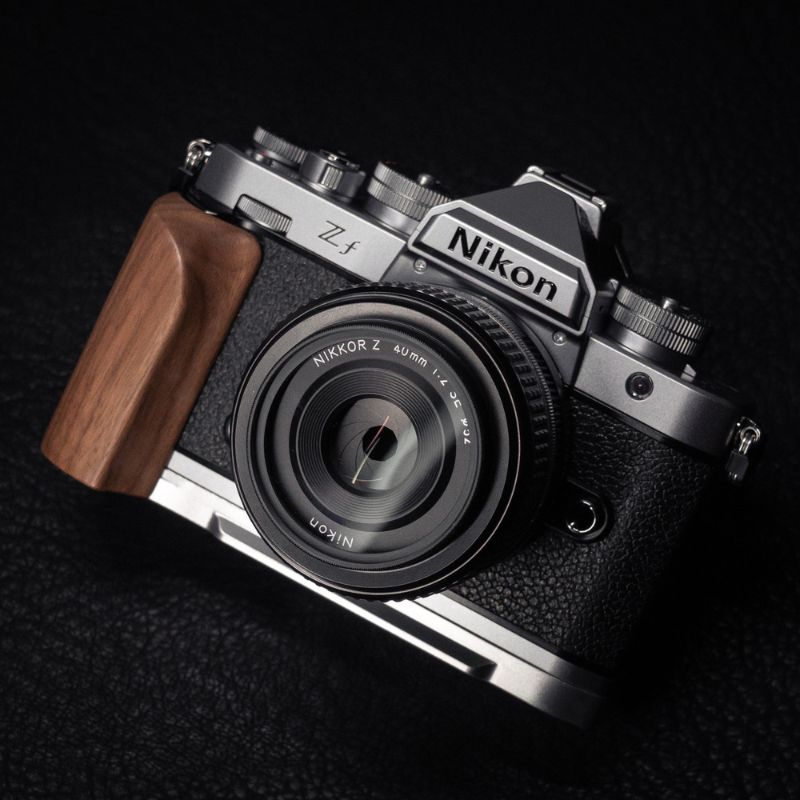 Silver Nikon ZF Grip Wood WG Design iwoodstore