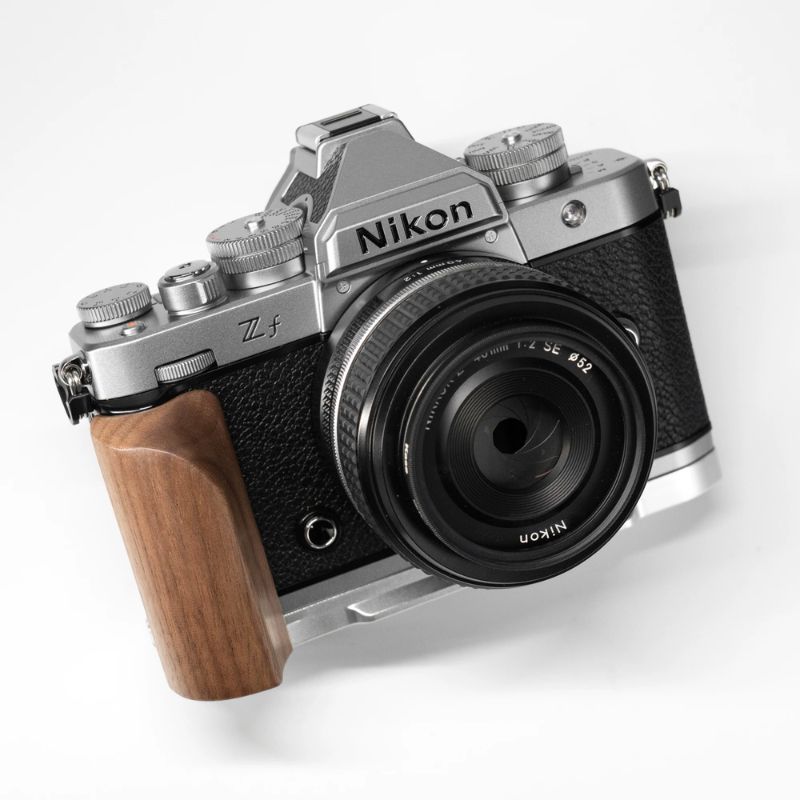 Silver Nikon ZF Grip Wood WG Design iwoodstore