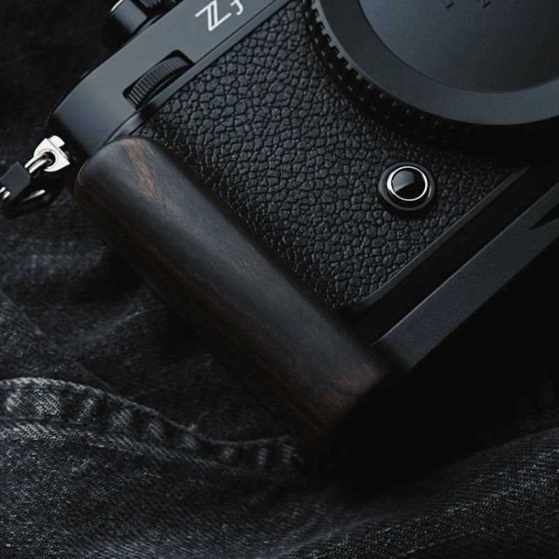 Slim Nikon ZF Grip Handgrip for Nikon Zf wooden grip handle ZF dark ebony brown walnut rosewood