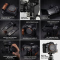 Sony A7M5 Grip Solid Wood Multifunctional & Aluminum Camera Handle iwoodstore