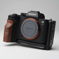 Sony A7M5 Wooden Handgrip | Ergonomic L-Plate & Battery Access | iWoodStore