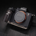 Custom Solid Wood Camera Hand Grip Baseplate for Sony A7R6 Series | Arca-Swiss Compatible
