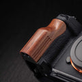 Custom Solid Wood Camera Hand Grip Baseplate for Sony A7R6 Series | Arca-Swiss Compatible