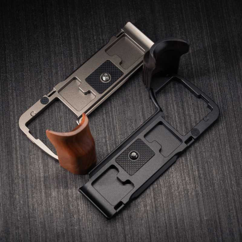 Custom Solid Wood Camera Hand Grip Baseplate for Sony A7R6 Series | Arca-Swiss Compatible