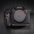 Custom Solid Wood Camera Hand Grip Baseplate for Sony A7R6 Series | Arca-Swiss Compatible