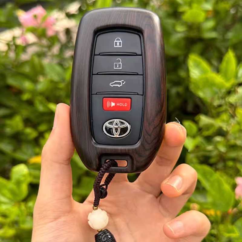 Wood Toyota Key Cover Case