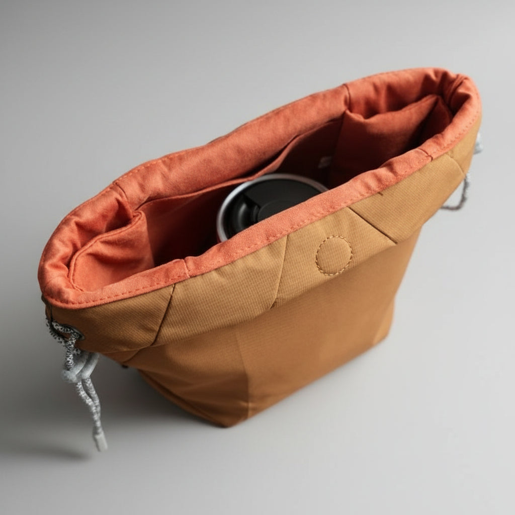 Universal Soft Camera Pouch Insert | Drawstring Protective Camera Bag