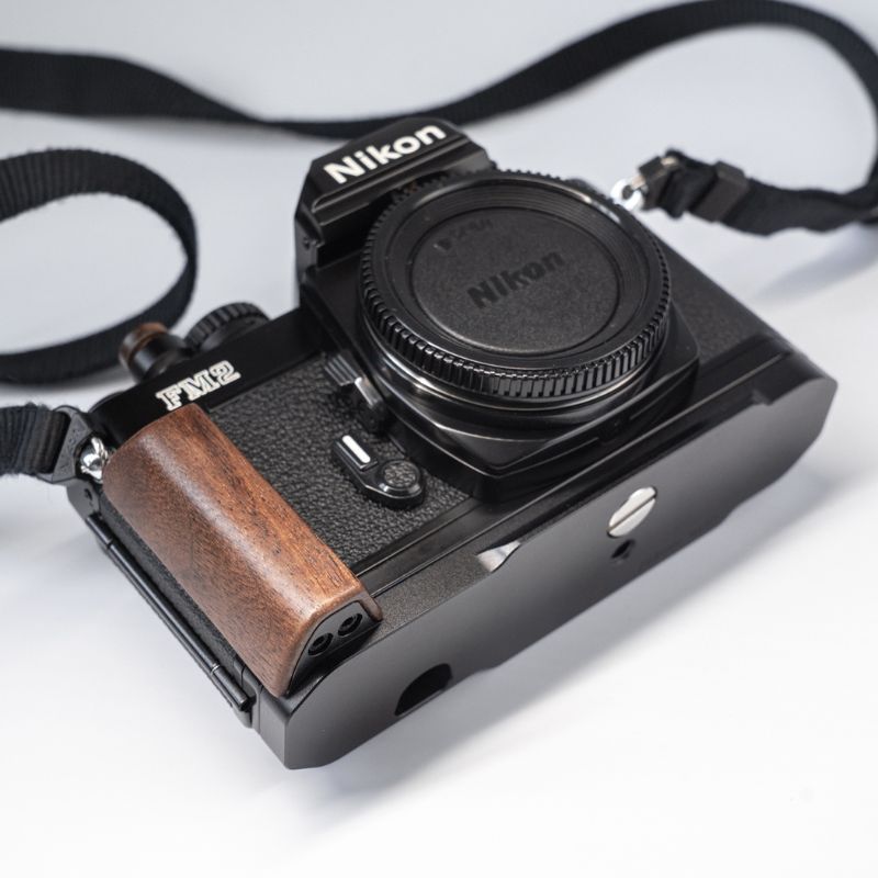 Wooden Grip for Film Camera Nikon FM2 FM3A FE2 Dark Ebony Brown Walnut Rosewood Nikon FM2 Handle Grip