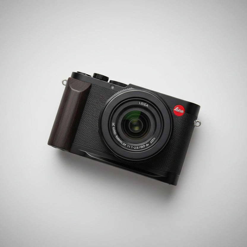 Wooden Handgrip for Leica DLux8 KC Design brown walnut dark ebony rosewood real wood grip for d-lux8 iwoodstore