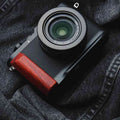 Wooden Handgrip for Leica DLux8 KC Design brown walnut dark ebony rosewood real wood grip for d-lux8 iwoodstore
