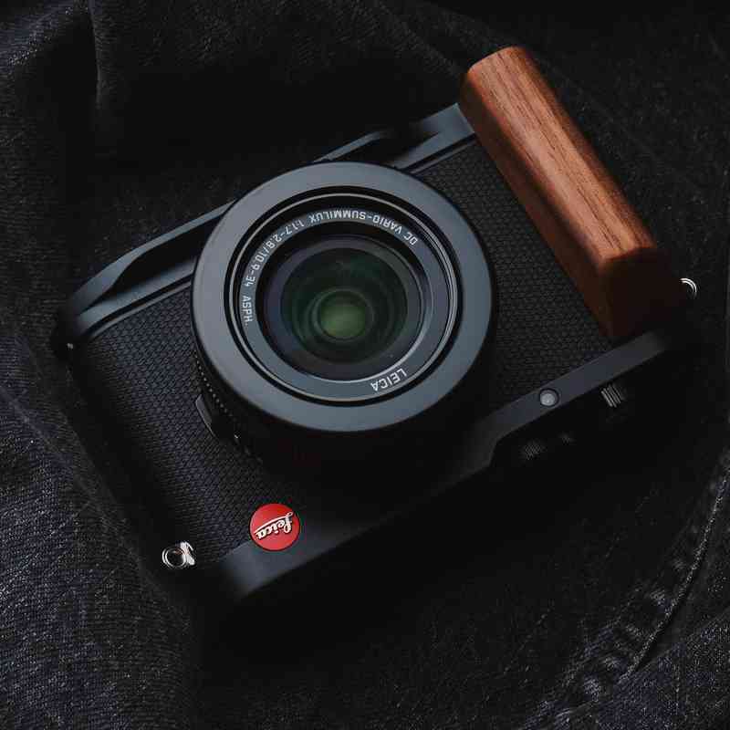 Wooden Handgrip for Leica DLux8 KC Design brwon walnut dark ebony rosewood real wood grip for d-lux8 iwoodstore