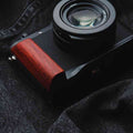 Wooden Handgrip for Leica DLux8 KC Design brown walnut dark ebony rosewood real wood grip for d-lux8 iwoodstore