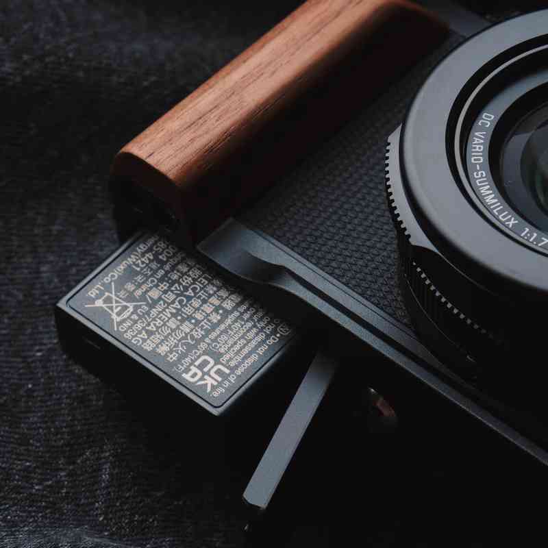Wooden Handgrip for Leica DLux8 KC Design brown walnut dark ebony rosewood real wood grip for d-lux8 iwoodstore