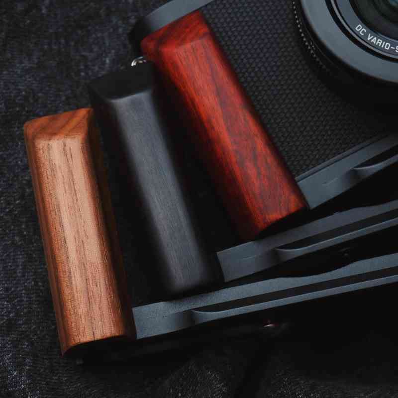 Wooden Handgrip for Leica DLux8 KC Design brown walnut dark ebony rosewood real wood grip for d-lux8 iwoodstore