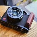 Wooden Handgrip for Leica DLux8 KC Design brown walnut dark ebony rosewood real wood grip for d-lux8 iwoodstore