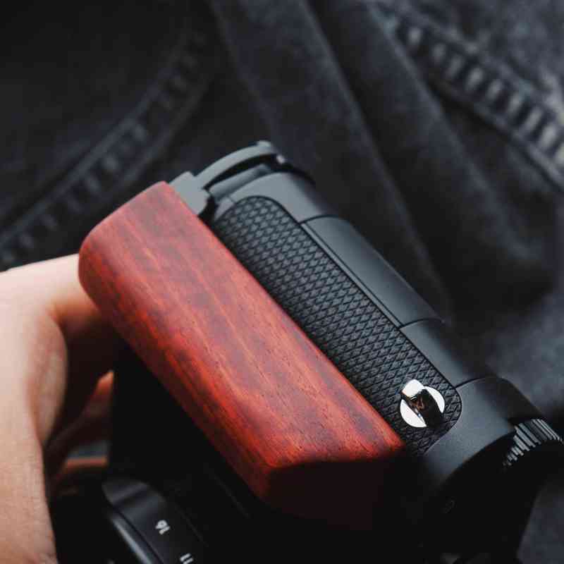 Wooden Handgrip for Leica DLux8 KC Design brown walnut dark ebony rosewood real wood grip for d-lux8 iwoodstore