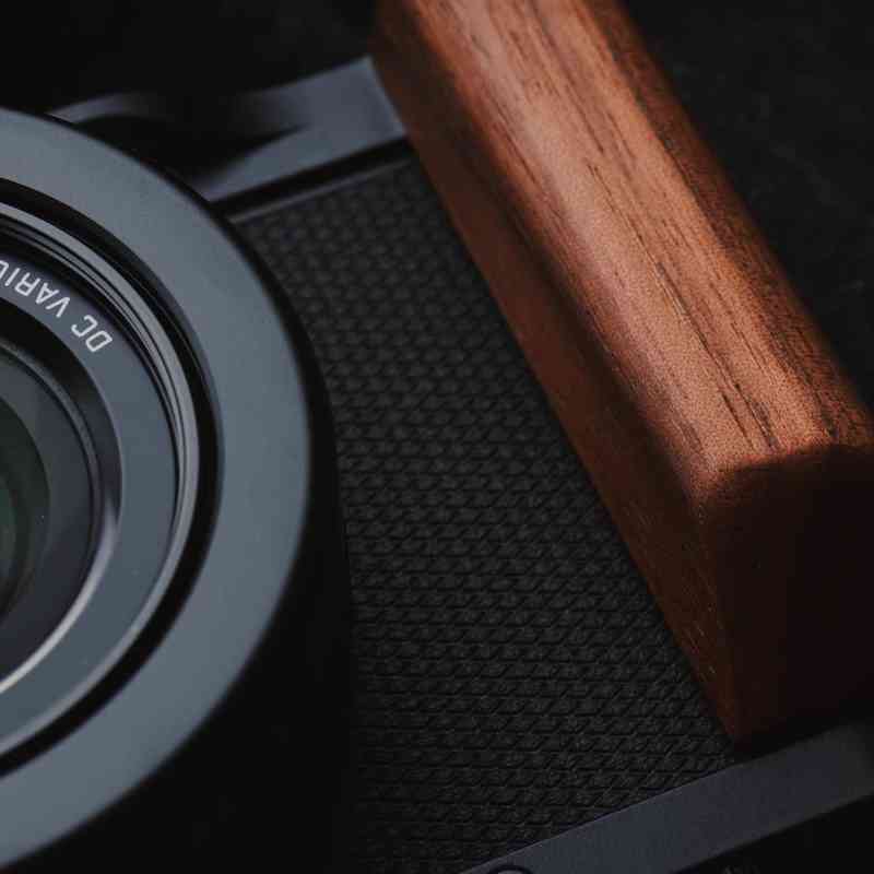 Wooden Handgrip for Leica DLux8 KC Design brown walnut dark ebony rosewood real wood grip for d-lux8 iwoodstore