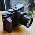Wooden Handgrip for Leica DLux8 KC Design brown walnut dark ebony rosewood real wood grip for d-lux8 iwoodstore