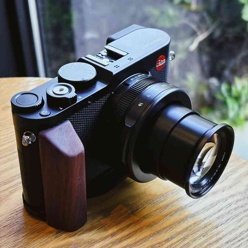 Wooden Handgrip for Leica DLux8 KC Design brown walnut dark ebony rosewood real wood grip for d-lux8 iwoodstore