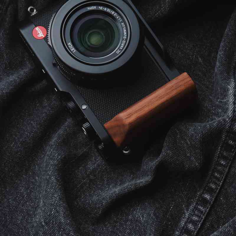 Wooden Handgrip for Leica DLux8 KC Design brown walnut dark ebony rosewood real wood grip for d-lux8 iwoodstore
