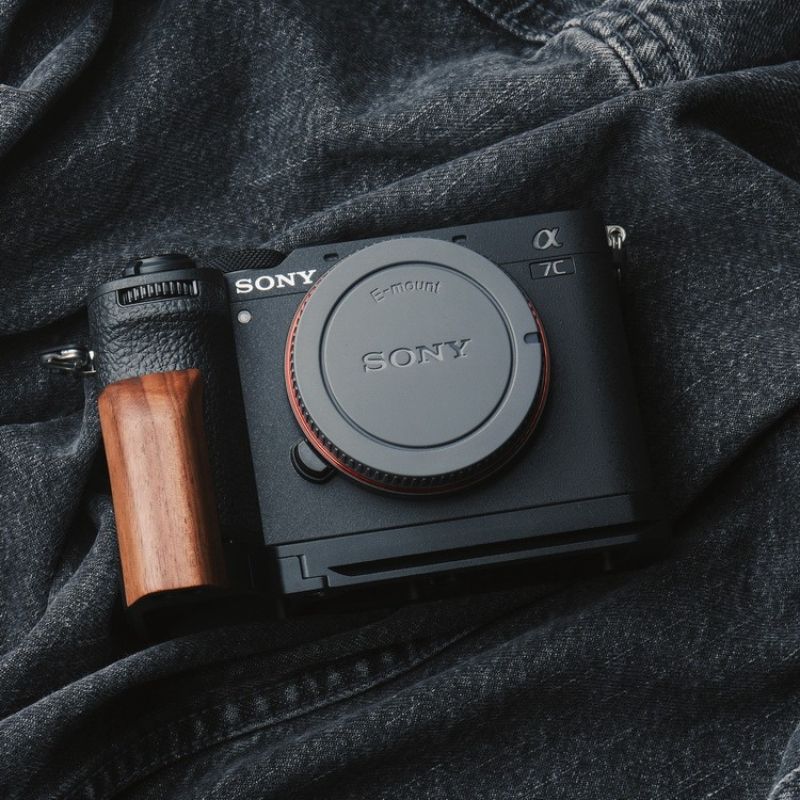 Wooden Handgrip for Sony A7CII Camera Brown Walnut Dark Ebony Rosewood Sony A7CII Handle Grip