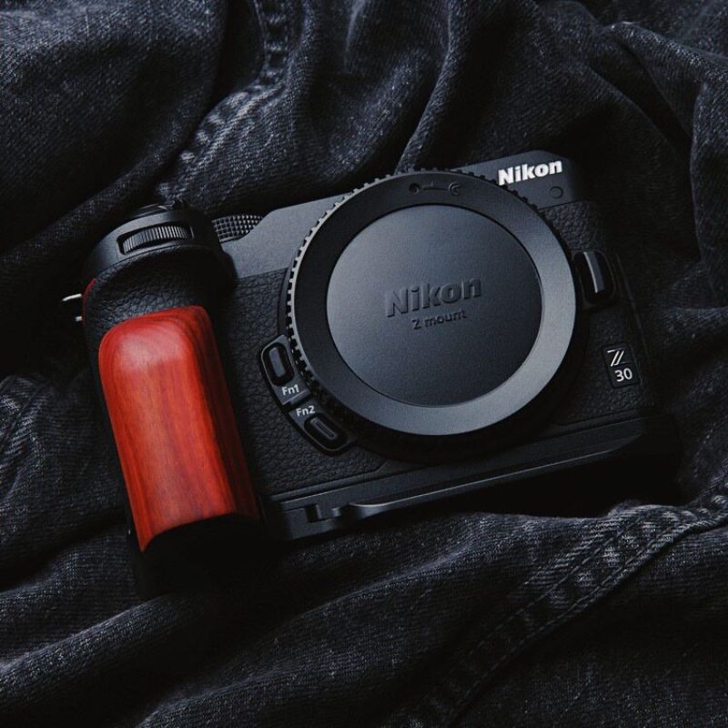 Nikon Z30 Handcrafted Wooden Grip | Ebony & Walnut | iWoodStore