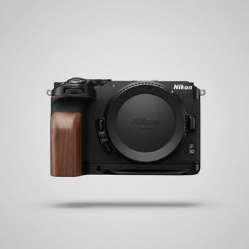 Wooden Nikon Z30 Handgrip brown walnut wood  iwoodstore