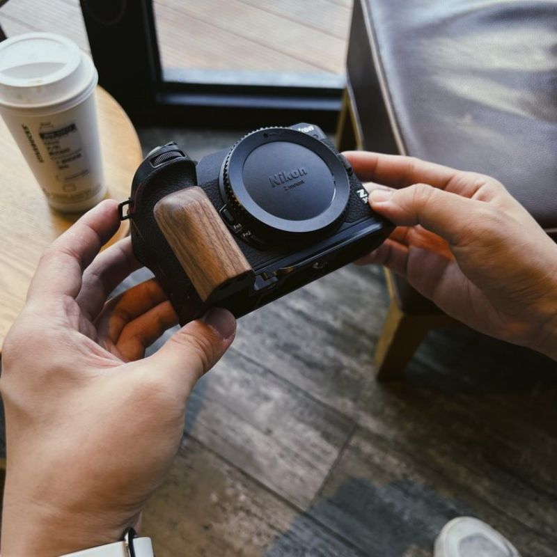 Nikon Z30 Handcrafted Wooden Grip | Ebony & Walnut | iWoodStore