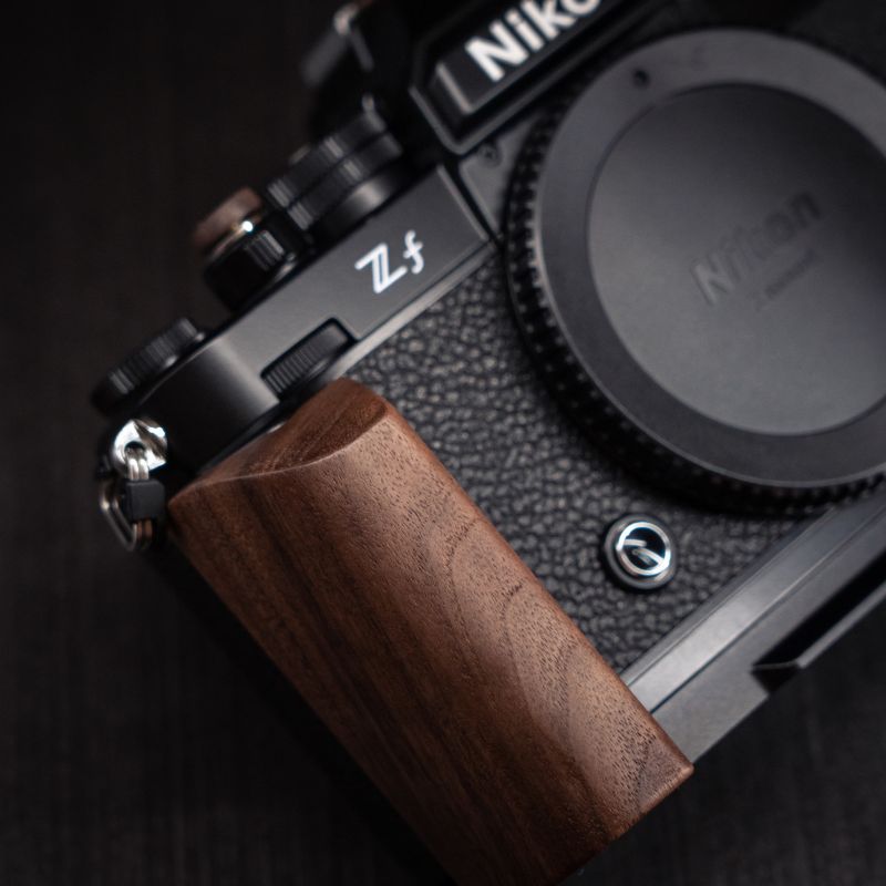 Wooden Nikon ZF Grip Handle for Nikon ZF Hand Grip Wood Brown Walnut Dark Ebony Light Oak