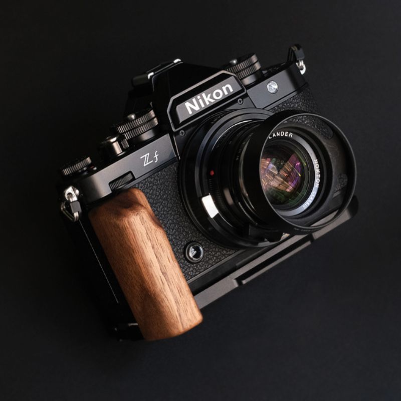 Wooden Nikon ZF Grip Handle for Nikon ZF Hand Grip Wood Brown Walnut Dark Ebony Light Oak Rosewood