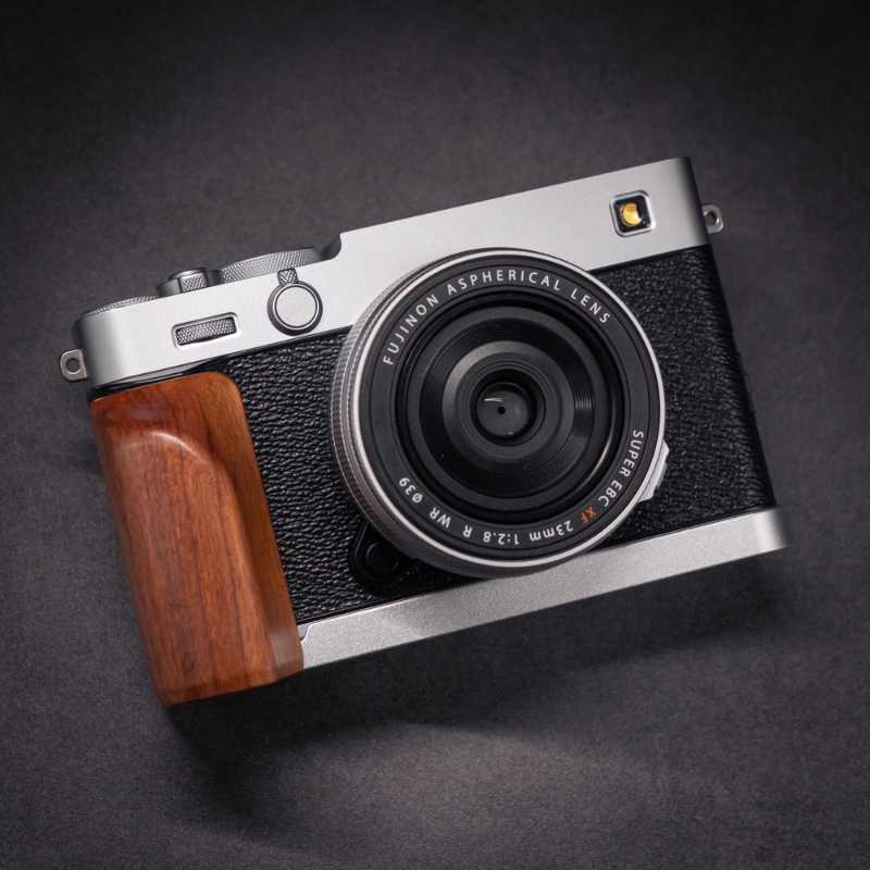 Wooden Fuji XE5 Grip – L-Shaped Arca Swiss by iWoodStore