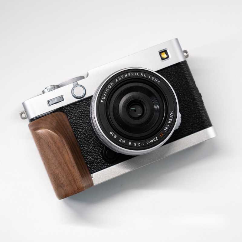 Wooden Fuji XE5 Grip – L-Shaped Arca Swiss by iWoodStore