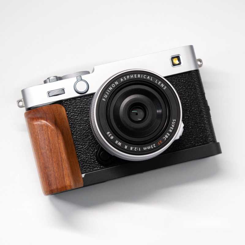 Wooden Fuji XE5 Grip – L-Shaped Arca Swiss by iWoodStore