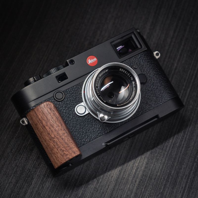 YW Design Leica M10 Grip Wood Handgrip M10-P M10-D M10-R Handle Wood Brown Walnut Dark Ebony Rosewood iwoodstore
