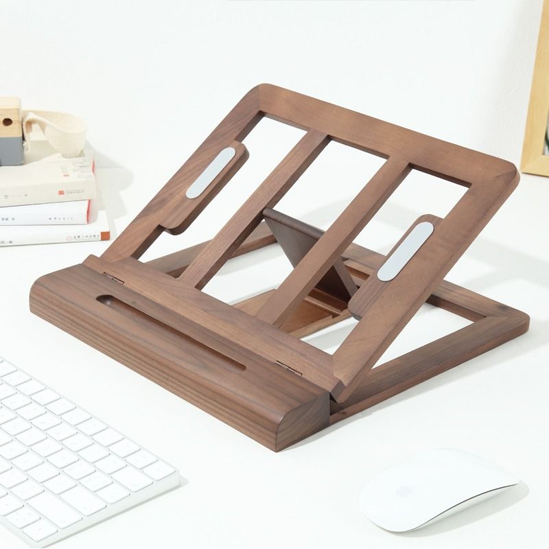 Adjustable Laptop Tablet Stand with Wrist Rest - iWoodStore