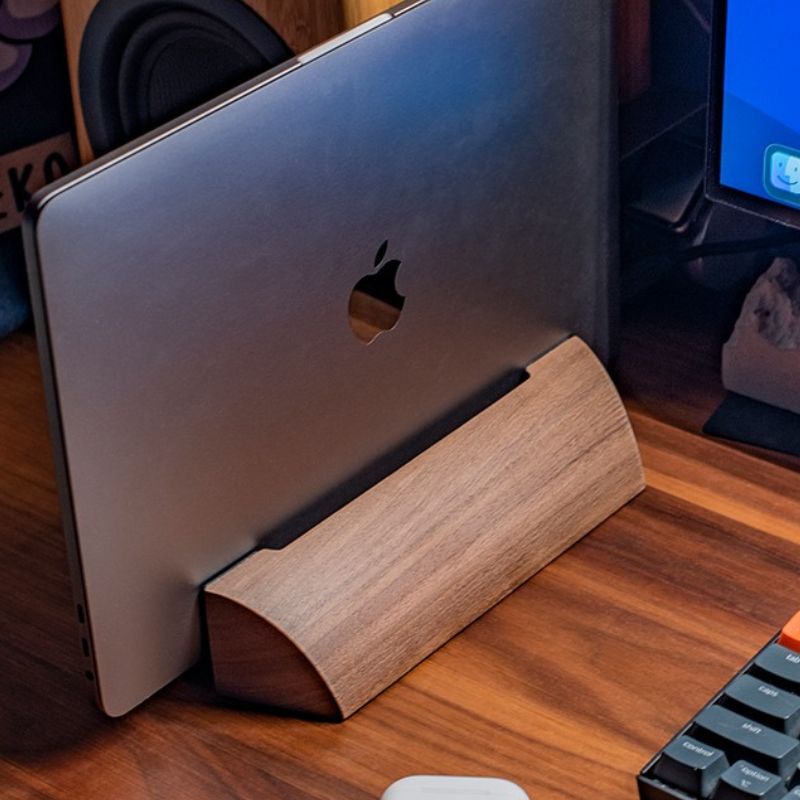 Adjustable Upright Laptop Stand for Ergonomic Desk Display