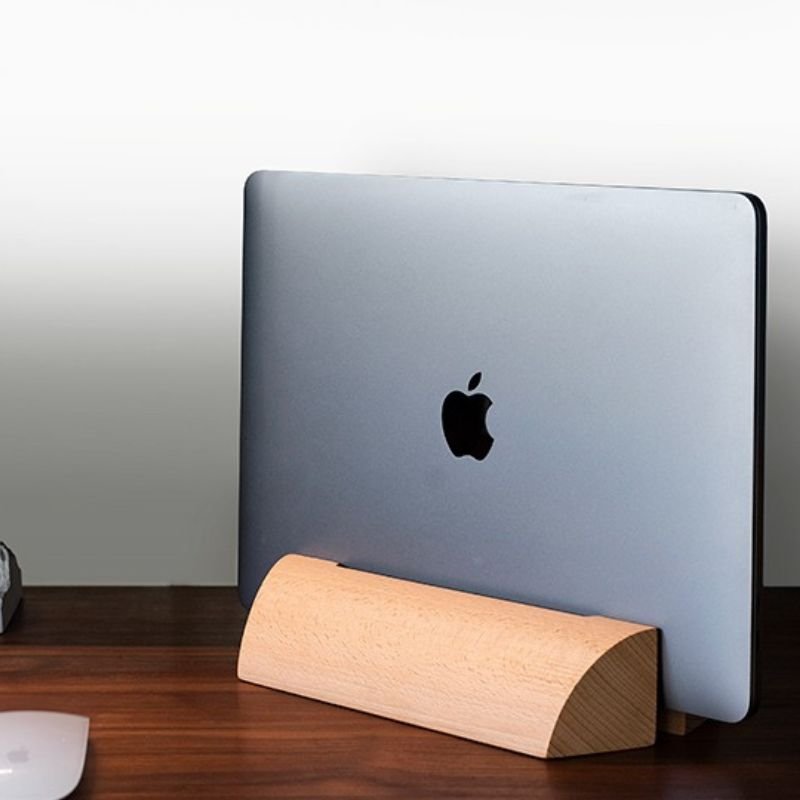 Adjustable Upright Laptop Stand for Ergonomic Desk Display