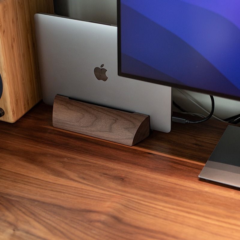 Adjustable Upright Laptop Stand for Ergonomic Desk Display