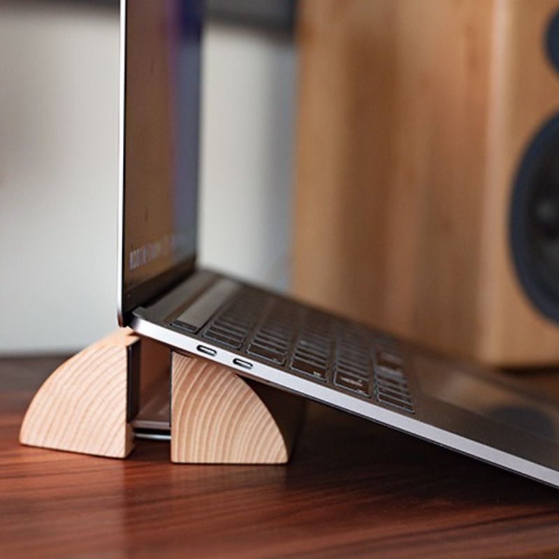 Adjustable Upright Laptop Stand for Ergonomic Desk Display