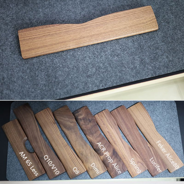Wooden Wrist Rest for Alice Keyboard & Keychron Q8 ⌨️🔥