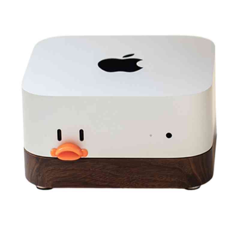 Apple Mac Mini M4 Stand Holder Wood