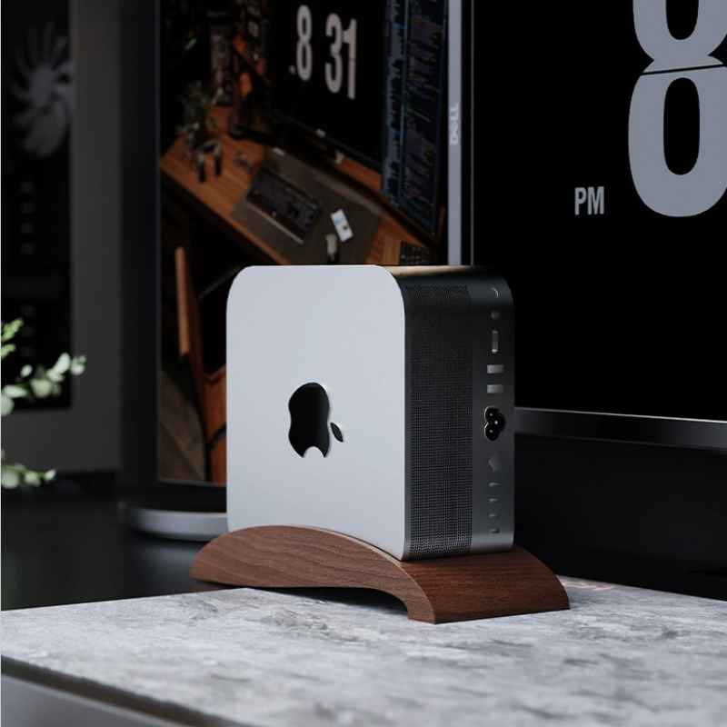 Mac Computer Stand Wooden Vertical Stand for Apple Mac Studio