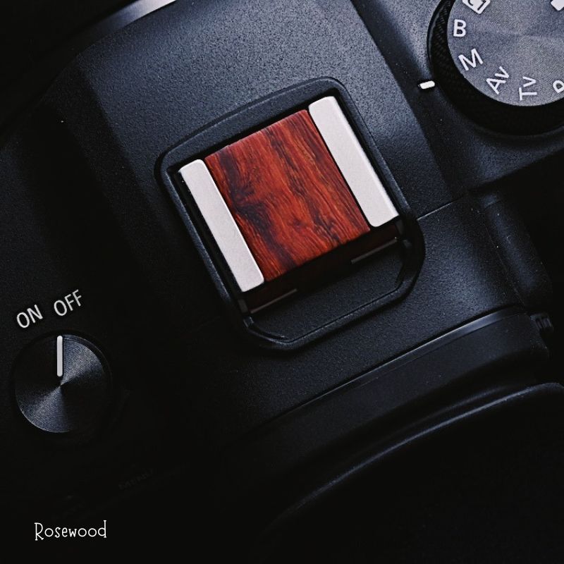 Canon EOS R5 R6 Hot Shoe Cover Wood - iWoodStore