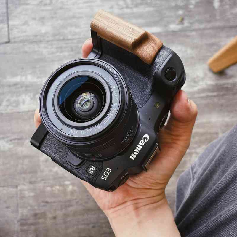 Canon R8 グリップ 木製 EOS R8 ハンドグリップ