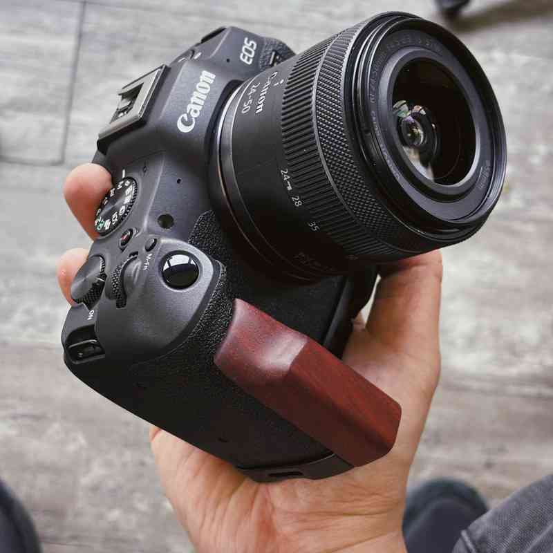 Canon R8 グリップ 木製 EOS R8 ハンドグリップ