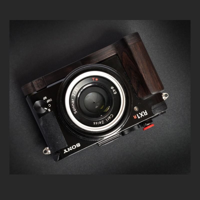 Handmade Dark Ebony Hand Grip for Sony RX1R2 Camera